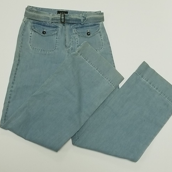 A.P.C. Light Denim Wide Leg Jeans